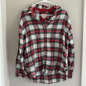 American eagle plaid flannel shirt